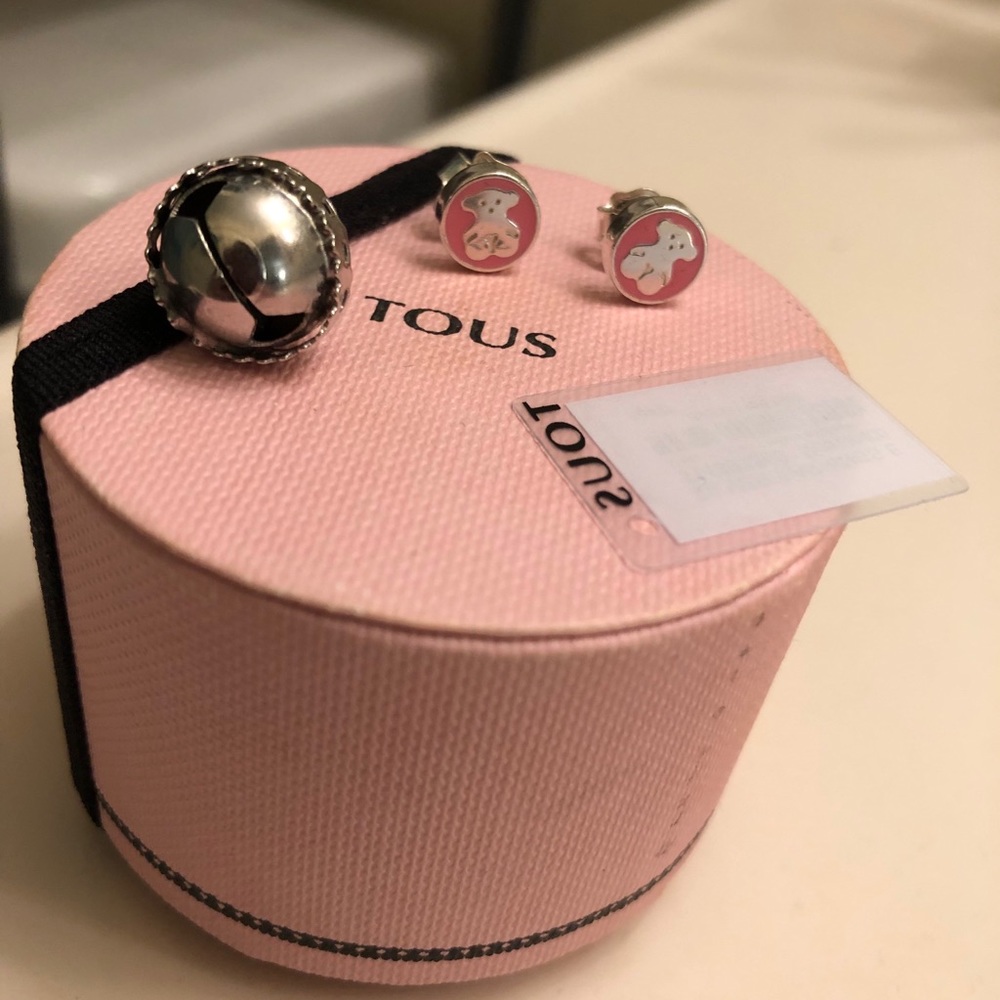 Authentic Brand New Tous Spot Silver Stud